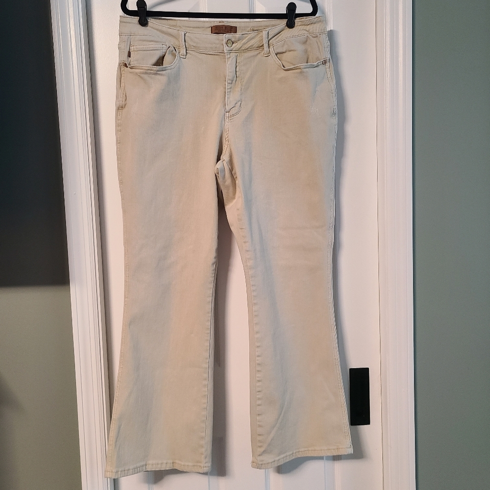 Judy Blue 20W Tan Garment Dyed Bootcut Jeans